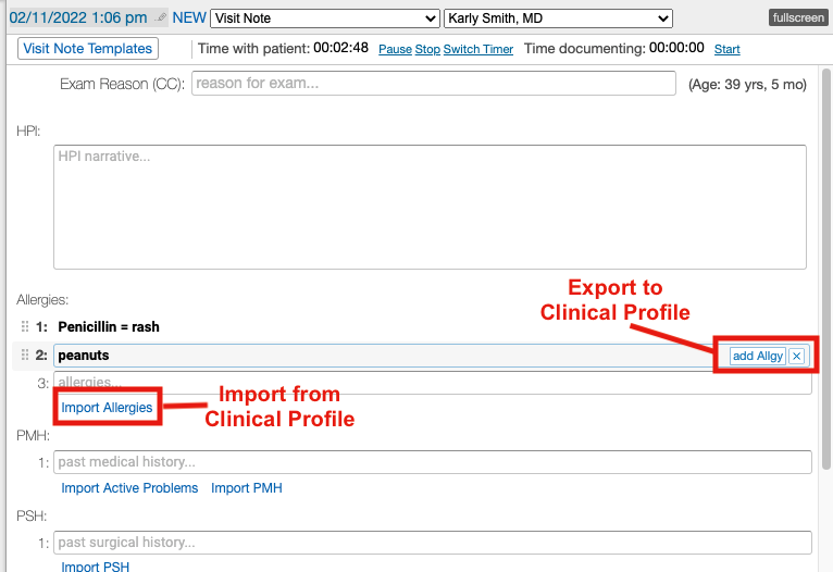 Export from Visit Note to Clinical Profile & back.png